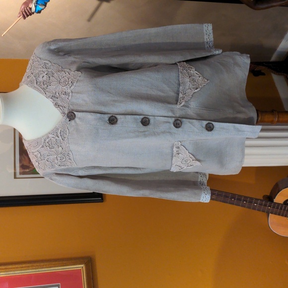 Steampunk Linen Jacket - Picture 1 of 10